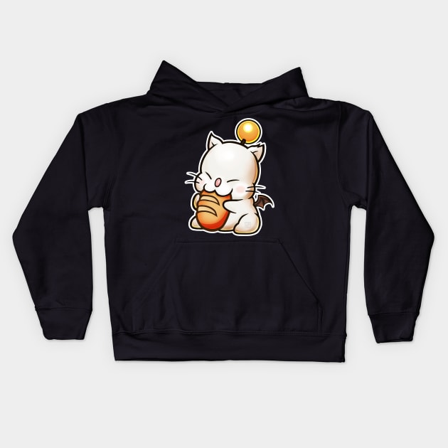 Moogle Bread Kids Hoodie by philliecheesie